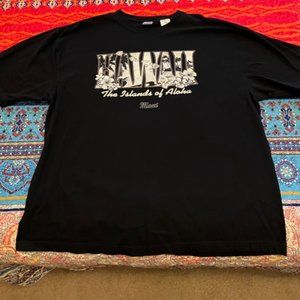 Men's XXL short sleeved T shirt. MAUI/Hawaii in Black